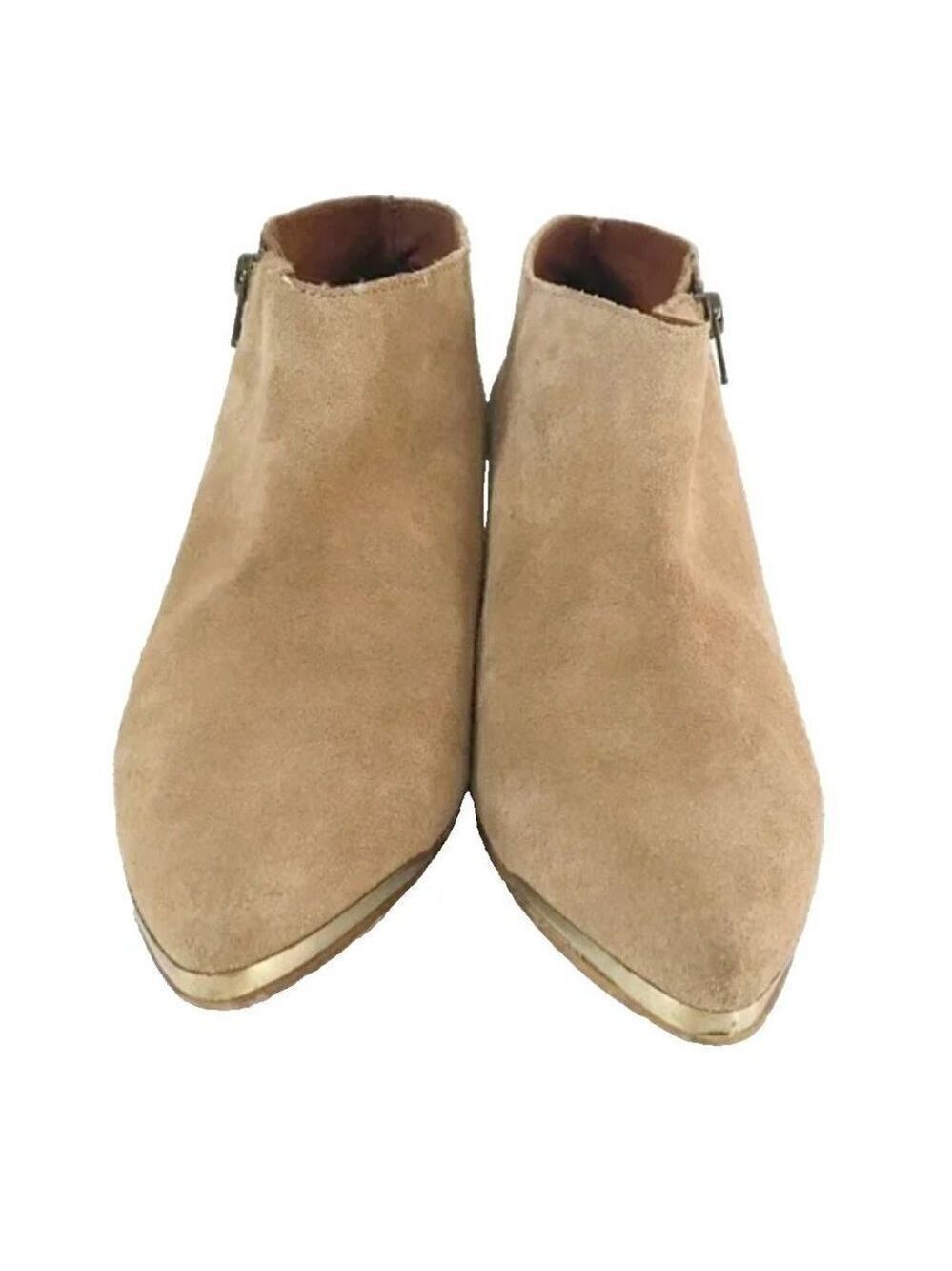 Anthropologie Sixtyseven Carmel Suede Booties Booties Size 40 size 9.5